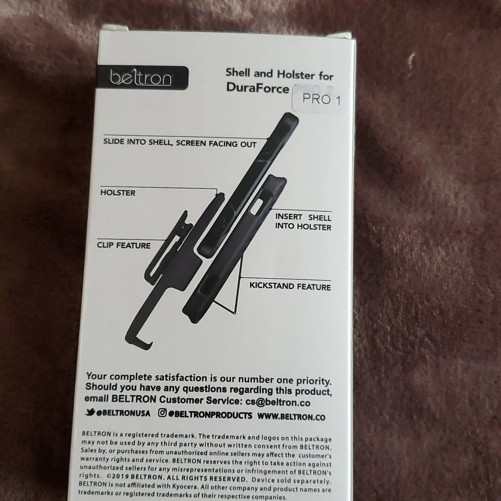 Beltran shell & holder for Kyocera Duraforce Pro 1